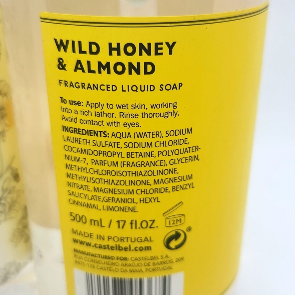 Castelbel Wild Honey Liquid Soap Bundle New - Picture 5 of 5